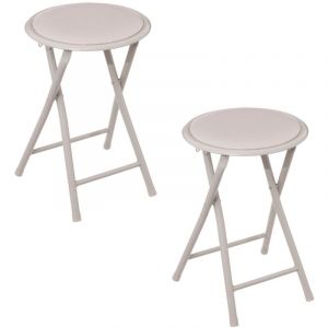 Five Simply Smart - Lot de 2 tabourets d'appoint pliables en pvc