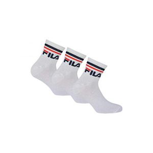 Image de FILA F9398, Chaussettes Mixte Adulte, Blanc, 35/38