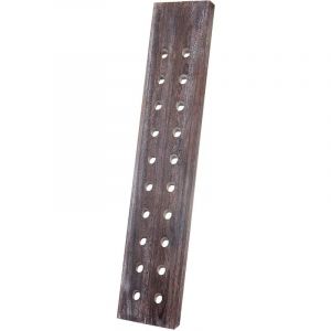 Décoshop26 Casier à bouteilles rangement vin pour 20 bouteilles style vintage marron 040003781