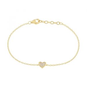 Cleor Bracelet en Plaqué or et zircon