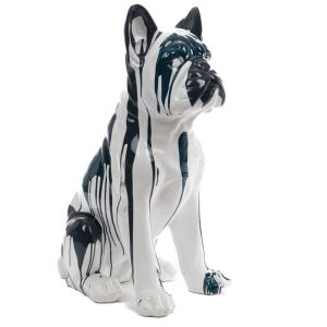 Amadeus Bulldog Yuki assis trash et bleu