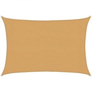 VidaXL Voile d'ombrage 160 g/m² rectangulaire sable 3x5 m PEHD