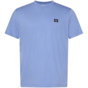 Image de Calvin Klein T-Shirt Manches Courtes Homme Badge Jersey Classic Tee en Coton, Bleu (Dull Nile Blue), XXL
