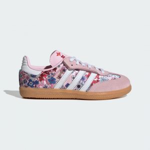 Adidas Samba Og Cf Liberty Rose/blanc - Enfant -