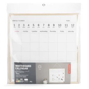 Kikkerland CALENDRIER TABLEAU BLANC GRAND (en anglais)