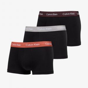 Calvin Klein Boxer Low noir beige rouge (3 unit&eacute;s) - L