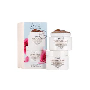 Fresh Conjunto d&uacute;o Rosa Maschera Crema facial calmante y tonificante 2 piezas 100 ml