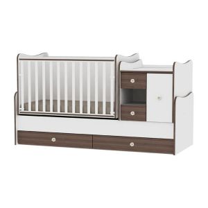 Image de Lorelli Lit bébé évolutif combiné transformable Mini max noix