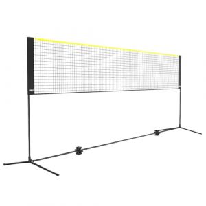VEVOR Filet de Badminton, 4,2 m, Filet Pliable de Volley-Ball réglable en Hauteur, Filet de Tennis Portable avec poteaux, Support et Sac de Transport, pour Les Jeux intérieur et extérieur de l'enfant