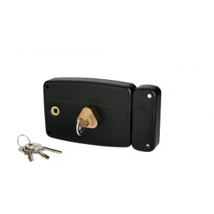 Heracles Serrure monopoint en applique ERCY 5 goupilles 5G horizontal fouillot droite cylindre de 50 mm C5-501713M-1MV