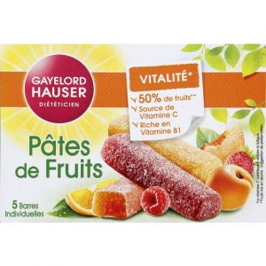 Image de Gayelord hauser Pâtes de fruits en barres, fruits rouges, orange, abricot-pêche