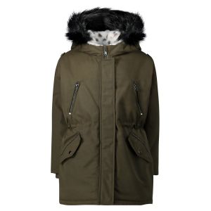 IKKS Parka capuche doublure effet fourrure Vert - Couleur Vert - Taille 4-6 ans