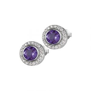 Jacques Lemans Boucles d'oreilles à fermoir à poussette SE-O105B 925 Argent