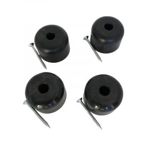 Lot de 4 pieds ronds diamètre 50 mm hauteur 35 mm à visser avec 4 vis 5/50 SCM Créations