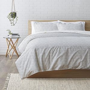 Parure de lit coton VICTORY - Gris