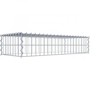 Gabion sur toile type 3 100 cm x 20 cm x 40 cm (L x H x P), maille 5 cm x 10 cm, spirale