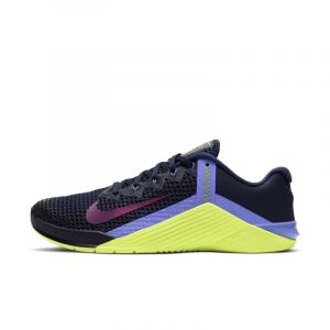 Nike Baskets Metcon 6 - Blackened Blue / Red Plum / Cyber / Sapphire - Taille EU 42 1/2