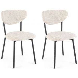 Lot de 2 chaises LUDMILLA Naturel