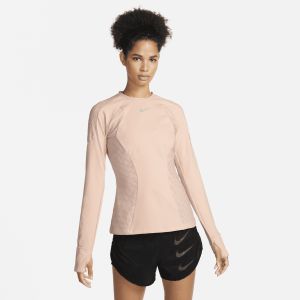 Image de Nike Women's Run Division Dri-Fit ADV Long-Sleeve Top - T-shirt de running taille M, rose