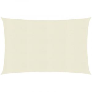 VidaXL Voile d'ombrage 160 g/m² Crème 2x3,5 m PEHD