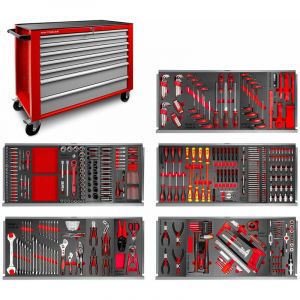 Mw-tools Servante atelier complète 512 outils XL MWE512G3