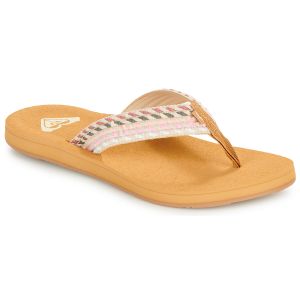 Roxy Porto - Tongs femme Natural / Crazy Pink 36