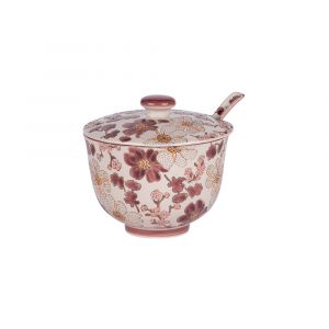 Table passion Bol &agrave; soupe avec cuill&egrave;re 60 cl multicolore en gr&egrave;s
