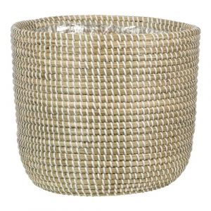 Scheurich Jonc de mer 32 - Panier en jonc de mer - Couleur : blanc - Diamètre : 32 cm - Hauteur : 30,5 cm - Volume : 26,9 l