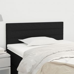VidaXL Tête de lit Noir 100x5x78/88 cm Tissu