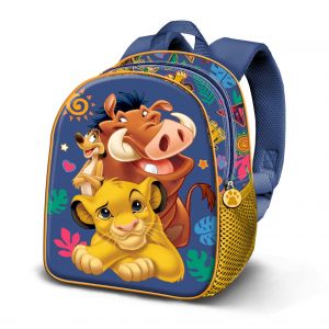 Karactermania Disney Roi Lion Friends-Sac à Dos 3D Elite, Bleu, 25 x 30 cm, Capacité 7 L
