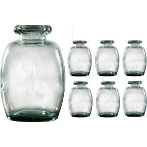 Ruedelafete LOT de 6 vases Elisa transparents 16 cm