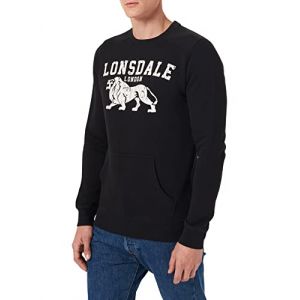 Lonsdale Sweatshirt Kersbrook S Black / Ecru