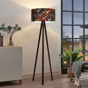 Image de Nova Lampe à 3 pieds élégante de 140 cm avec un abat-jour en tissu en différentes couleurs taille : Multicolore