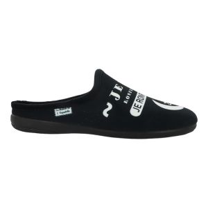 La Maison de l'Espadrille MULE HUMOUR M Noir - Taille 41