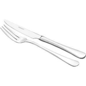 Esmeyer 156-256 SYLVIA COUVERTS À PIZZA / STEAK 18/8 DANS COFFRET CADEAU N° 3 AVEC FENÊTRE TRANSPARENTE 12 PIÈCES BRILLANT