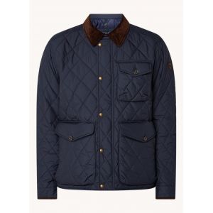 Ralph Lauren Veste droite matelassée courte Bleu Polo - Couleur Bleu - Taille L