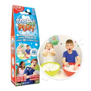 Zimpli Kids Snoball Play 2 Use Pack de, transforme magiquement l'eau en neige artificielle, décoration de la maison ou jouet d'extérieur et d'intérieur pour les enfants