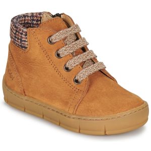 Pom d'Api Baskets montantes enfant START TOP Marron - Taille 21,22,23