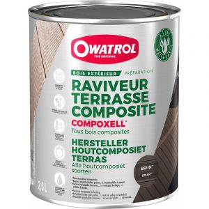 Owatrol Raviveur, protection teint&eacute;e pour terrasse composite compoxell Gris (ow16) 1 litre - Gris (ow16)