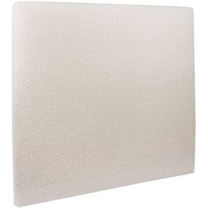 Image de Tete de lit Tapiss&eacute;e Bouclette Beige L 180 cm - Ep 10 cm rembourr&eacute;
