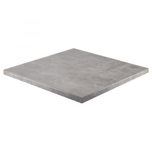 Oviala Plateau de table carré stratifié 60 x 60 cm béton ciré Rivoli