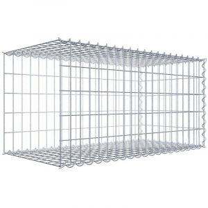 Gabion sur toile type 2 100 cm x 50 cm x 50 cm (L x H x P), maille 5 cm x 10 cm, spirale