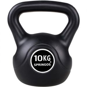 Springos 10 Kg Kettlebell Haltère Rond Poids