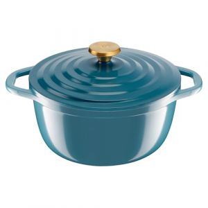 Tefal AIR SOFT LIGHT, Cocotte 24cm, Légère en fonte d'aluminium, Couvercle de condensation, Nettoyage facile, E2704604