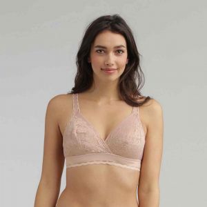 PLAYTEX Soutien gorge Sans Armatures - Beige C?UR CROIS&Eacute; FEMININ RECYCLE