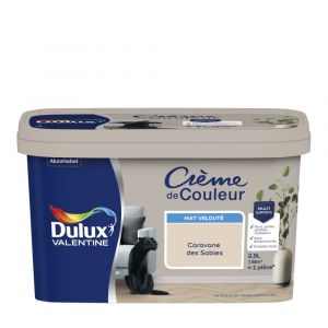 Dulux Valentine Peinture Crème De Couleur mat caravance des sables 2 5L