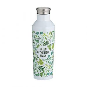 Typhoon Bouteille isotherme à double paroi en inox 500ml Green is the new black