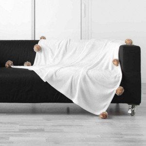 Plaid doux (150 cm) Snowy Ecru