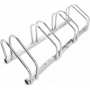 BC-Elec BS400004 Rack à vélos, support de rangement bicyclette, râtelier vélo, Support pour 4 vélos, au sol ou mural
