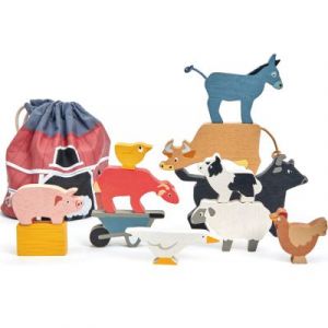 Jeu en bois d&rsquo;&eacute;quilibre Empileur La cour de la ferme Tender Leaf To